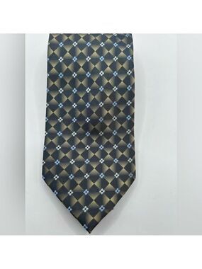 Pronto Uomo Blue Gold Silk Tie